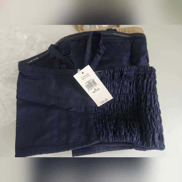 Bundle of Gap Linen Blend Sleevess Crop Top SMALL Petite - Picture 4 of 6